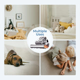 JIGOO Mattress Vacuum Cleaner with UV & Ultrasonic and High Heating,Anti-allergen Powerful Handheld Vacuum for Bed,Sofa JIGOO