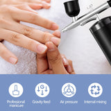 Airbrush Kit With Compressor 48PSI Rechargeable High Pressure Air Brush Set Cordless Airbrush Kit with 0.3mm Nozzle for Painting,Nail Art, Cake Decor,Makeup,Modeling (Black) crpen