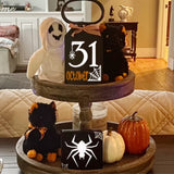 Small Stencils for Painting on Wood Reusable, 3 Inch Reusable Stencil for Craft Ornament Paint Template Stencils for Wall Card Rock Wood Signs Coasters Canvas Home Decor (Halloween) Hosomono