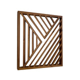 Musanpou Wood Geometric Home Wall Decor Slatted Wood Design Wall Sculpture，Set of 3 Wood Wall Art decorate，Boho Bathroom Bedroom Living Room rustic Home Decoration Musanpou