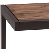 SIMPLIHOME Erina SOLID WOOD and Metal 52 inch Wide Modern Industrial Console Sofa Entryway Table in Rustic Natural Aged Brown, for the Living Room, Entryway and Bedroom SIMPLIHOME
