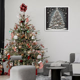 5D Christmas Diamond Art Kits for Adults, Christmas Tree Diamond Painting Kits for Beginners, DIY Special Shaped Paint by Diamonds Crystal Gem Art Painting Kit, for Home Wall Decor 11.8x11.8inch GXGLLPZBY