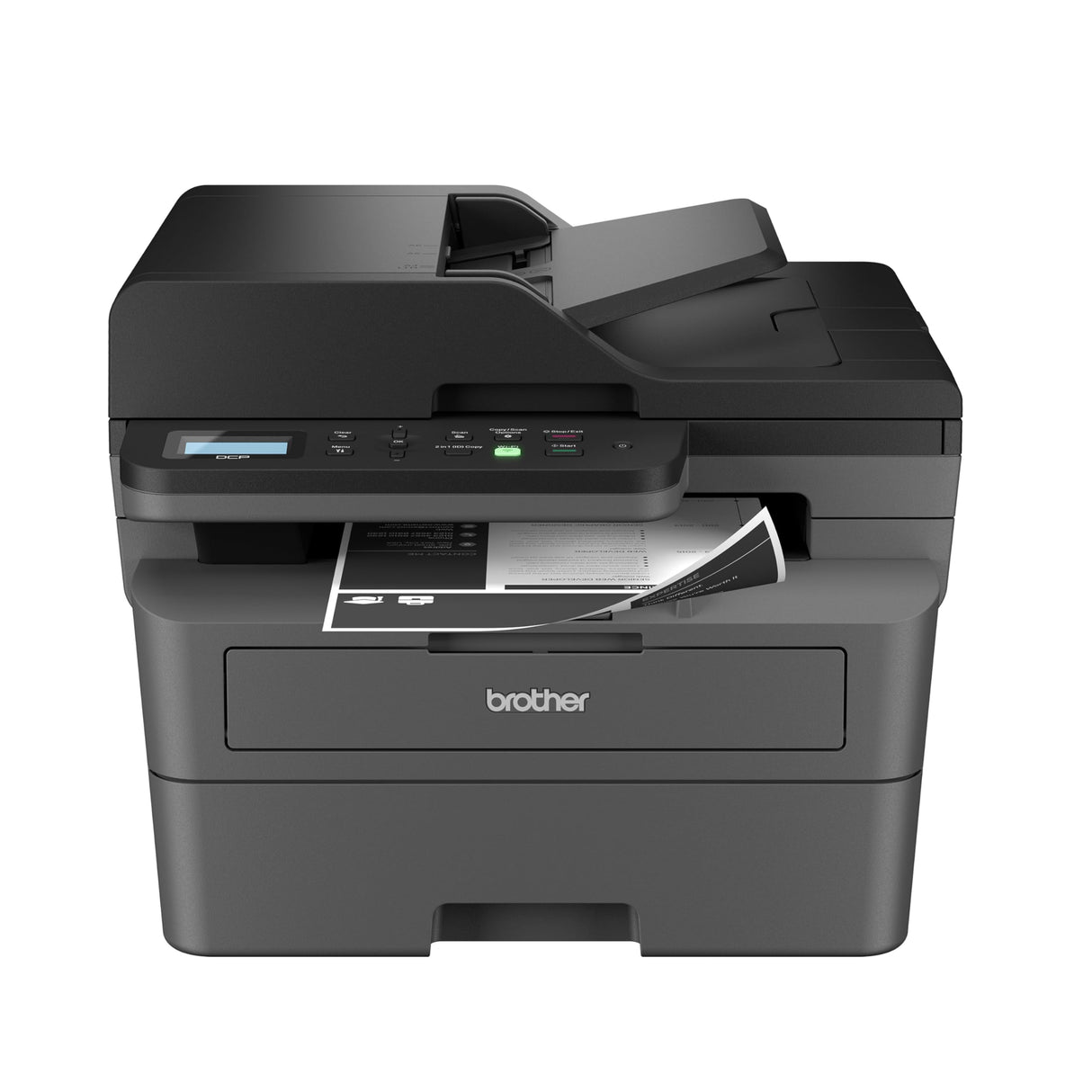 Brother DCP-L2640DW Wireless Compact Monochrome Multi-Function Laser Printer with Copy and Scan, Duplex, Black & White Output | Includes Refresh Subscription Trial(1), (Renewed Premium) Brother