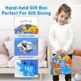 Mideer Floor Puzzle for Kids 4-8, 100 Piece World Map Jigsaw Puzzle with Continents, Geography Educational Toys for Boys and Girls, Globe Atlas Puzzle Maps Preschool Learning Game for Kids Ages 4-6 MiDeer