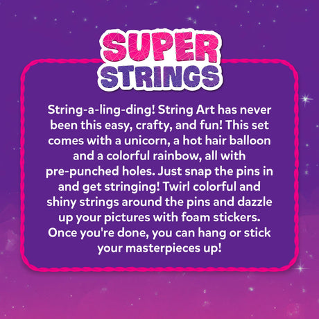 Skillmatics String Art Activity - Unicorn Magic, Mess-Free Art for Kids, Craft Kits & Supplies, DIY Decor & Creative Activity, Gifts for Girls & Boys Ages 6, 7, 8, 9, 10, 11, 12 Skillmatics