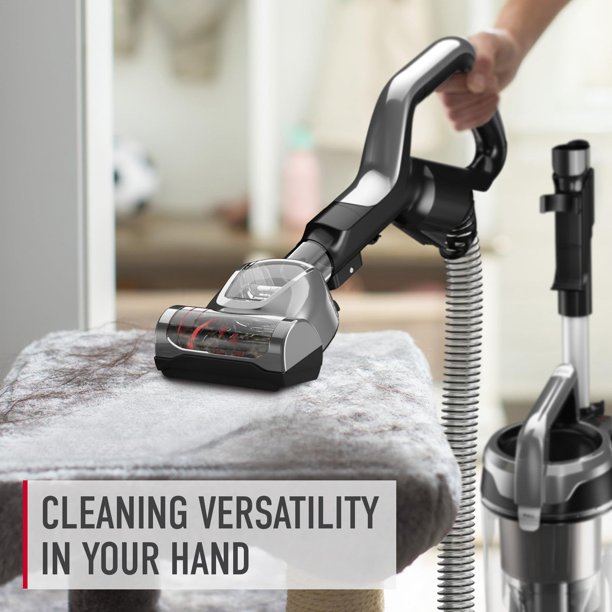 Hoover WindTunnel All-Terrain Dual Brush Roll Bagless Vacuum Cleaner, Corded Upright Vacuum, HEPA Media Filtration, Headlights, Swivel Steering, Corded Vacuum Cleaners for Home Use Hoover