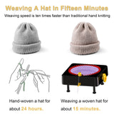 JAMIT Knitting Machine, 48 Needles Knitting Loom Machine, Hand Crank Knitting Machines for Adults, Knitting Board Rotating Double Knit Loom Machine Kit (No Electric Function) JAMIT