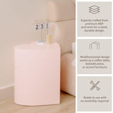 KAYMILY Living Room Coffee Table, Office End Table, Bedroom Modern Nightstands, Nursery Side Table, Accent Tables - Heart Shape - No Assembly - Pink Kaymily Home