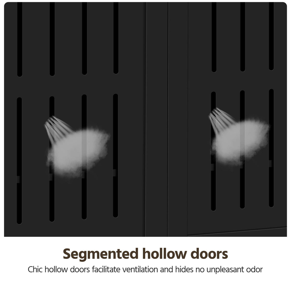 Yaheetech Shoe Cabinet, 5-Tier Shoe Rack Organizer with 1 Drawer, Freestanding Wooden Shoe Storage Cabinet with 2 Louvered Door & Adjustable Shelves for Entryway Hallway, Black Yaheetech