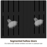 Yaheetech Shoe Cabinet, 5-Tier Shoe Rack Organizer with 1 Drawer, Freestanding Wooden Shoe Storage Cabinet with 2 Louvered Door & Adjustable Shelves for Entryway Hallway, Black Yaheetech