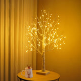 Hbaushun 144 LED Birch Tree Light,Tabletop Bonsai Fairy Light Spirit Tree,DIY Artificial Tree Lamp with Timer USB/Battery Powered for Bedroom Christmas Home, Wedding, Holiday Decor (Warm White) Hbaushun