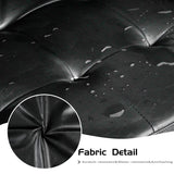 VAMEPOLE 57" Modern Sofa Couch, Black Faux Leather Loveseat for Living Room, Comfy Office Love Seats, Small Couches for Small Space VAMEPOLE