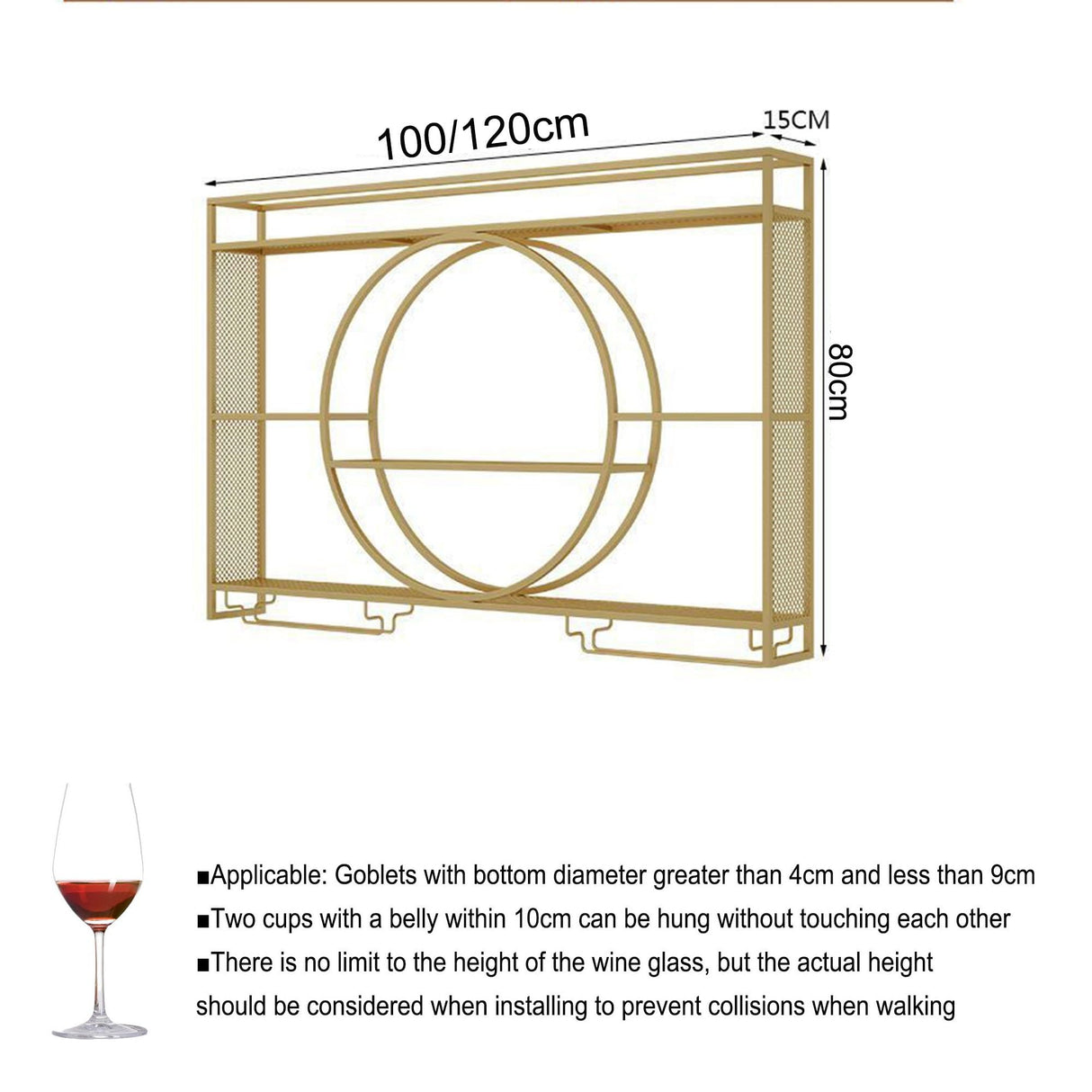 Wine Rack Bar Shelves Wall Mounted with Hanging Wine Glass Rack Mini Bar Liquor Cabinet Bar Bottle Display Shelf Whiskey Shelf Corner Bar Kitchen Storage Shelves for Home Bar Dining Room Cafe Kitchen XYLDGPTL
