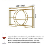 Wine Rack Bar Shelves Wall Mounted with Hanging Wine Glass Rack Mini Bar Liquor Cabinet Bar Bottle Display Shelf Whiskey Shelf Corner Bar Kitchen Storage Shelves for Home Bar Dining Room Cafe Kitchen XYLDGPTL