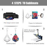 WindMage 12 Pack 4inch Sublimation Wind Spinner Blanks 3D Aluminum Metal Wind Sculpture Kinetic Spinners for Yard Garden Indoor Art Ornaments Xmas Hanging Decoration (Diamond) WindMage