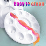 22pcs Paint Palettes, Plastic Paint Tray Palette, Paint Pallet for Adults & Kids, for Painting or DIY Craft Class, White HYL.LL&RQ