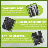 VINIDA 2Pack 3.0Ah P102 Li-ion Replacement for Ryobi 18V Battery and Charger Compatible with Ryobi Battery 18V P190 P104 P108 VINIDA