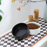 Welloyed 8'' Ceramic Dog Bowl - 70Oz Classic Dog Food Bowl Water Bowl for Medium and Large Breeds, Heavy-Duty Non-Slip Dog Dish, Food Grade Stoneware Pet Bowl, Dishwasher & Microwave Safe, White Welloyed