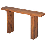 SOFTSEA 60 inch Long Console Table, Rustic Entryway Table for Hallway Living Room Foyer Corridor, Natural SOFTSEA