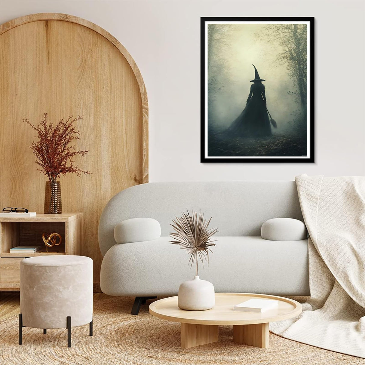 EATUKYIC 5D Diamond Painting Kit Enchanted Witch of The Forest Diamond Kit, Diamond Art Landscape DIY Full Diamonds, Crystal Craft Cross Stitch Wall Decoration 12x16 Inch EATUKYIC