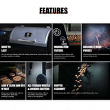 Z GRILLS 2025 Pellet Grill Smoker with PID 2.1 Controller, Meat Probes, Rain Cover for Outdoor BBQ, Smoke, Bake and Roast, 450E PRO Z GRILLS