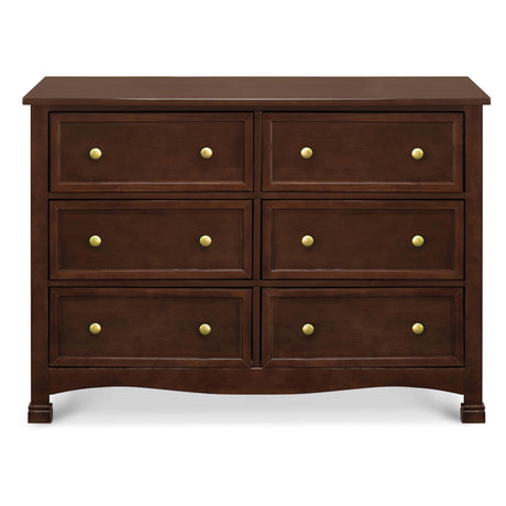 DaVinci Kalani 6-Drawer Baby Dresser for Nursery - Wooden Double Chest of Drawers for Kids, Boys and Girls - Multi-Purpose Storage Espresso Dresser for Bedroom, Living Room & Hallway, Easy to Assemble DaVinci