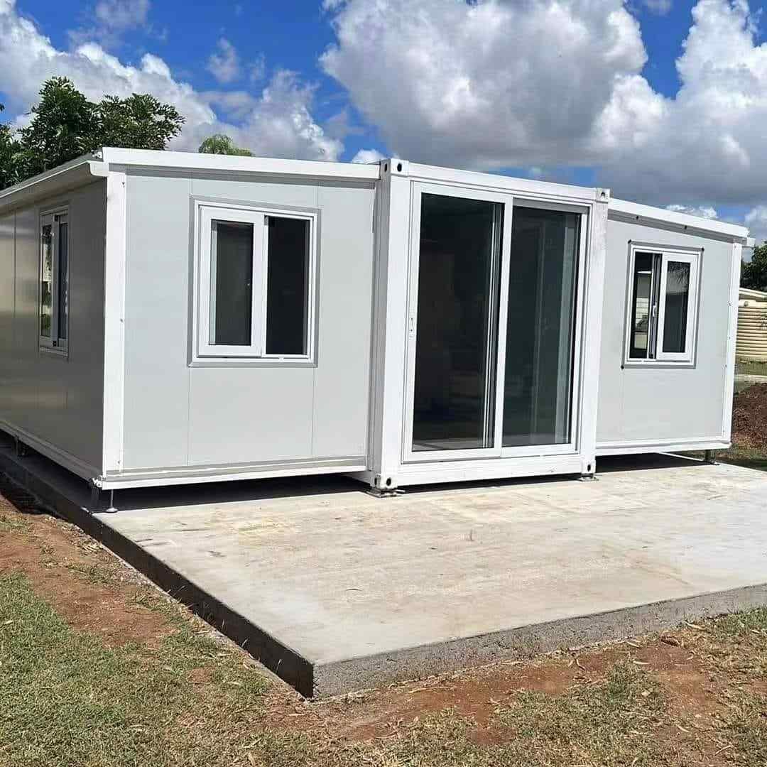Generic Foldable Luxury Villa Expandable Portable House Foldable Container House 40 ft conter Homes, wihte Generic