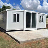 Generic Foldable Luxury Villa Expandable Portable House Foldable Container House 40 ft conter Homes, wihte Generic