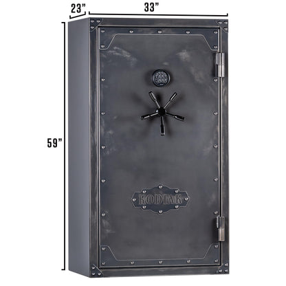 Kodiak Home Gun Safe for Rifles & Pistols | KSX5933 by Rhino Metals with New SafeX Security System | 41 Long Guns & 6 Pistol Pockets | 60 Minute Fire Protection | Antiqued Finish | 541lbs