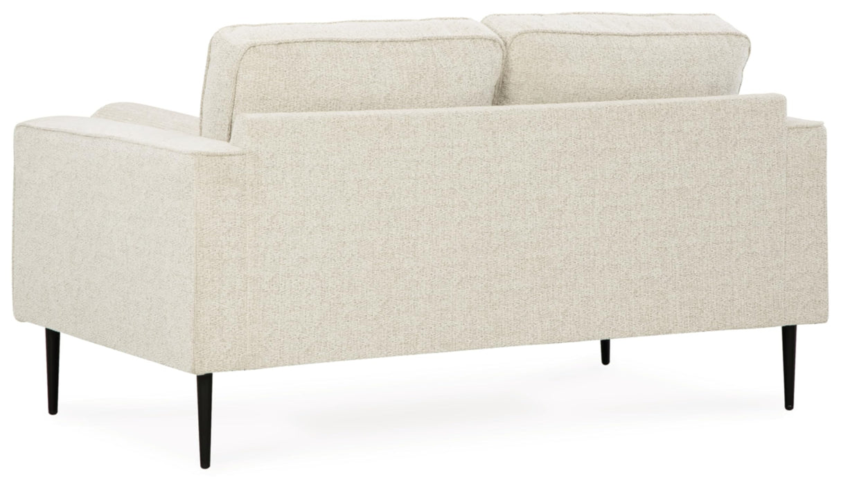 Signature Design by Ashley Hazela Contemporary Loveseat with 2 Bolster Pillows, Beige Signature Design by Ashley