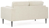 Signature Design by Ashley Hazela Contemporary Loveseat with 2 Bolster Pillows, Beige Signature Design by Ashley