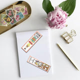 FREEBLOSS 6 Set Cross Stitch Bookmark Kit Cross Stitch Kit Cute Stamped Embroidery Bookmark with Instruction for Adults DIY Stitching Kits 8''x2.4'' FREEBLOSS