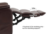 DYNOX 400 LBS Big Tall Man Large-Wide Power Dual Motor Lift Recliners Chairs for Elderly, Lay Flat Lift Chair with Infinite Positions, Heat & Massage, Extended Footrest (9298L,Faux Leather,Brown) DYNOX