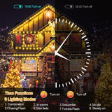 XURISEN 403FT Christmas Lights, 1000 LED Super Long String Lights 8 Modes & Memory Timer Plug in Twinkle Fairy Lights Decor for Home Xmas Party Wedding XURISEN