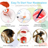 Paint by Numbers Kit for Adults - Jesus Cross Acrylic Adult Paint by Number Kits on Canvas for Beginner, Religious Christians DIY Oil Painting by Numbers for Adults, Perfect for Decor Gift 16"x20" Offito