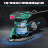 HYCHIKA Detail Sander,140W Electric Sander, up to 13000OPM, 1.2A Palm Sander Tool with 12pcs Sandpapers, with Efficient Dust Collection System, Compact Hand Sander for Woodworking. HYCHIKA BETTER TOOLS FOR BETTER LIFE