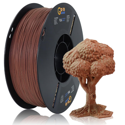 Goto Guard PLA Filament 1.75mm, Walnut & Natural Dual Color PLA Wood 3D Printer Filament, 3D Printing Filament Added Wood Fiber Wood Texture Filament, Dimensional Accuracy +/- 0.02mm, 1KG(2.2 - WoodArtSupply