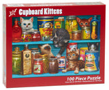 Vermont Christmas Company Cupboard Kittens 100 Piece Jigsaw Puzzle - Large Interlocking Pieces Perfect for Kids & Adults Alike - 19" x 13" Vermont Christmas Company