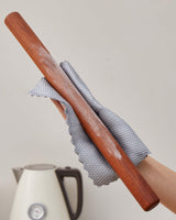 Wood Rolling Pin for Dough, Vinoil French Rolling Pins for Baking with Slicone Baking Mat Set, Dough Roller for Baking Fondant Pizza Pasta Pies Cakes Bread and Cookies, 16 Inch Rosewood Vinoil