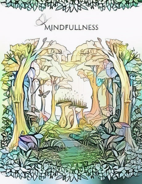 Mindfullness: Adult Coloring Book for Stress Relief and Inner Peace WoodArtSupply