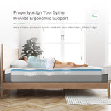 Novilla Queen Size Mattress, 10-Inch Gel Memory Foam Mattress for Good Sleep, Pressure Relieving, Matrress-in-a-Box, CertiPUR-US Certified, Medium Plush Novilla