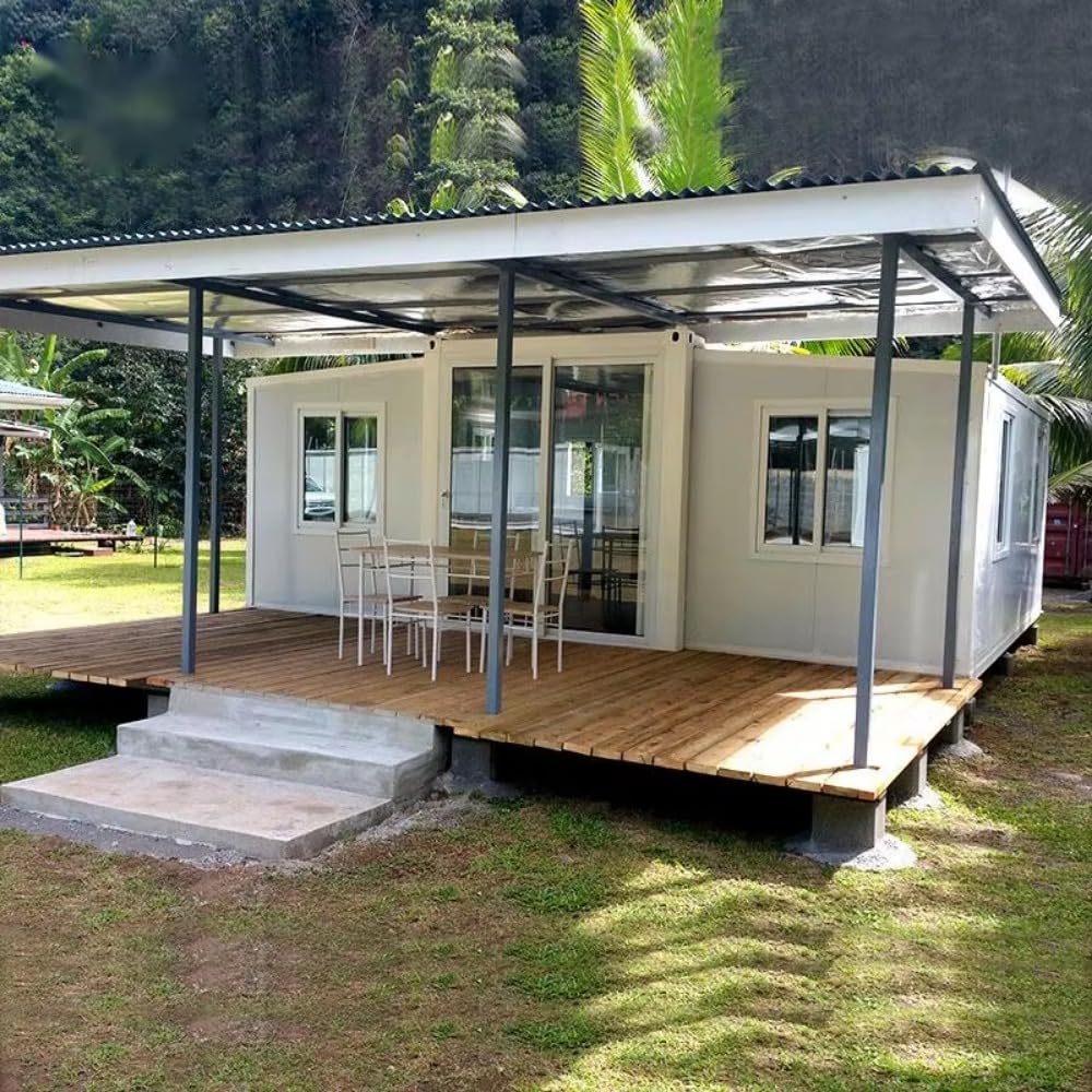 2 Bedroom Prefab Movable Foldable Expandable 30FT Container House And Container House Expand - WoodArtSupply