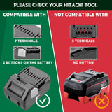 for Milwaukee M18 18V Battery Adapter Convert to for Hitachi 18V Lithium Cordless Tool and Metabo18V (Not 36V) Slide Style Tools Crtbelfy