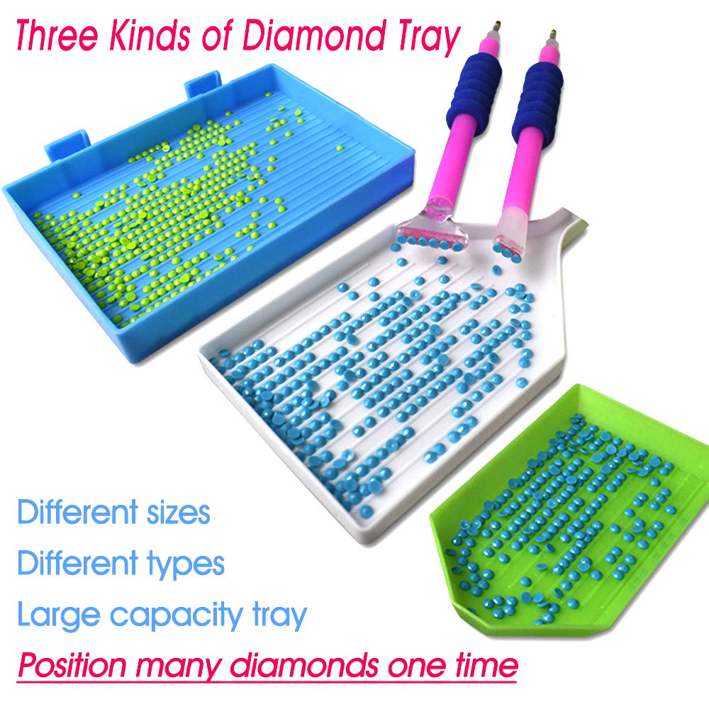 Hulameda 56ps- 5D Diamond Painting Accessories & Tools Kits for Kids or Adults to Make Diamond Painting Art Hulameda