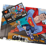 Superman Saves He Day 500 Piece Jigsaw Puzzle for Adults, 16" L X 21.5" W GRAPHICS & MORE