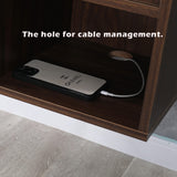 LAPTAIN 2 Pack Floating Nightstand Wall Mounted Shelf with Drawer Storage Bedside Table for Living Room, Bedroom LAPTAIN