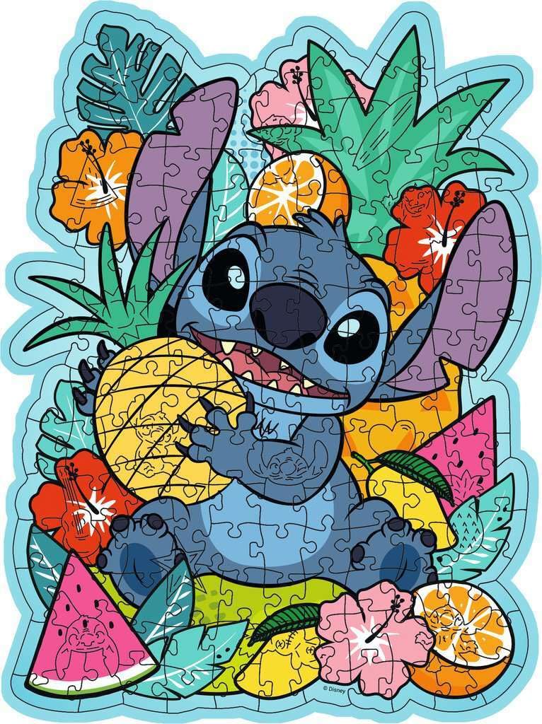 Ravensburger - Disney Wooden Stitch Puzzle, Wooden Puzzle, Gift for Adults and Children 10+ Years, 15 Figures, 150 Pieces, 20x25cm Ravensburger