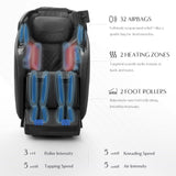 3D Massage Chair, Full Body Massage Chair, Zero Gravity Recliner w/Dynamic Leg Kneading System, 53.14" SL Track, Sleek Appearance, 12 Auto Modes, Wireless Charging, Bluetooth Speaker, TFT Screen Mazzup