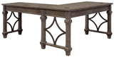 Martin Furniture Desk And Return, Weathered Dove Martin Furniture