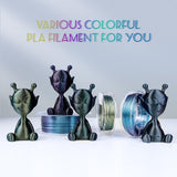 Chitu Systems Conjure Chameleon PLA 3D Printer Filament, 1.75mm Dual Color Filament, Blue Purple 3D Printing Filament 1KG/2.2lb (A-Chameleon PLA-Blue Purple 1kg) chitu systems